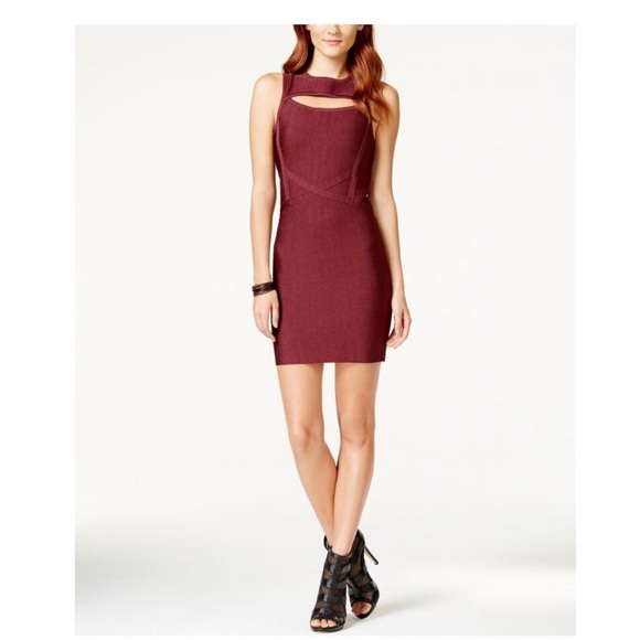 Material Girl Dresses & Skirts - 💥Host Pick💥Material Girl burgundy medium mini body-con dress